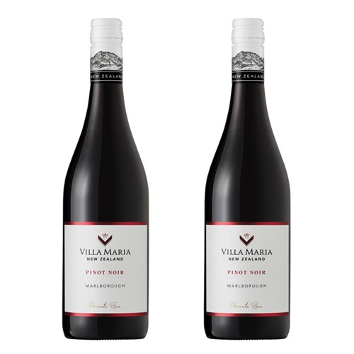 Villa Maria Pinot Noir Private Bin 75cl Red Wine Twin Set